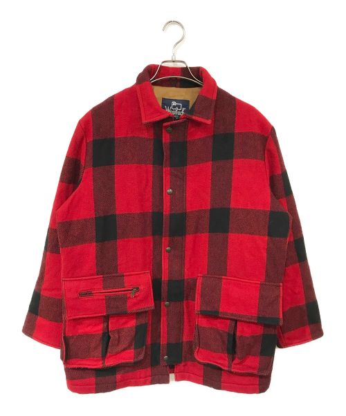 WOOLRICH（ウールリッチ）WOOLRICH (ウールリッチ) 80Sバッファローチェックハンティングコート レッド サイズ:Mの古着・服飾アイテム