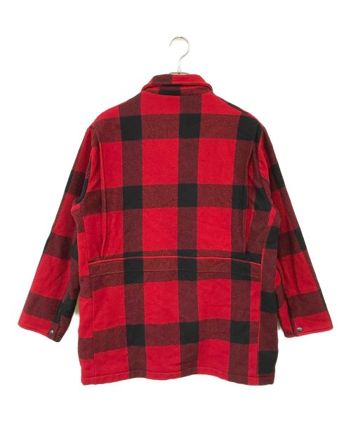 WOOLRICH（ウールリッチ）WOOLRICH (ウールリッチ) 80Sバッファローチェックハンティングコート レッド サイズ:Mの古着・服飾アイテム