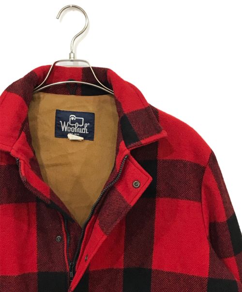 WOOLRICH（ウールリッチ）WOOLRICH (ウールリッチ) 80Sバッファローチェックハンティングコート レッド サイズ:Mの古着・服飾アイテム