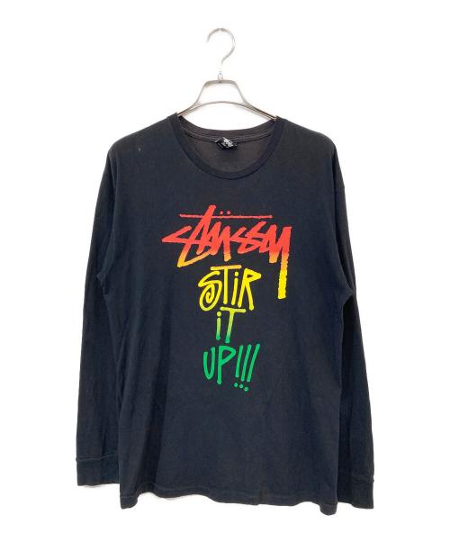stussy（ステューシー）stussy (ステューシー) ラスタLST-SHIRTS/LSTシャツ ブラック サイズ:SIZE Lの古着・服飾アイテム