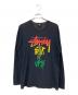 stussy（ステューシー）の古着「ラスタLST-SHIRTS/LSTシャツ」｜ブラック