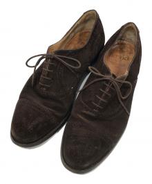 berwick×UNIVERSAL LANGUAGE（バーウィック×ユニバーサルランゲージ）の古着「セミブローグスウェードシューズ」｜ブラウン