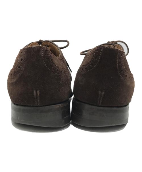 berwick（バーウィック）berwick (バーウィック) UNIVERSAL LANGUAGE (ユニバーサルランゲージ) セミブローグスウェードシューズ ブラウン サイズ:7の古着・服飾アイテム