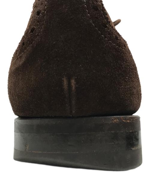 berwick（バーウィック）berwick (バーウィック) UNIVERSAL LANGUAGE (ユニバーサルランゲージ) セミブローグスウェードシューズ ブラウン サイズ:7の古着・服飾アイテム