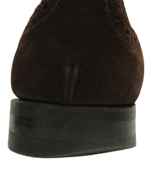 berwick（バーウィック）berwick (バーウィック) UNIVERSAL LANGUAGE (ユニバーサルランゲージ) セミブローグスウェードシューズ ブラウン サイズ:7の古着・服飾アイテム