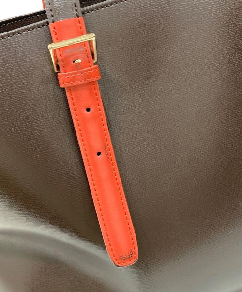 PAUL SMITH（ポールスミス）Paul Smith (ポールスミス) カラードチップトートバッグ ブラウンの古着・服飾アイテム