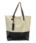 MARNIマルニ）の古着「Tribeca Shopping Bag」｜ブラック×ホワイト
