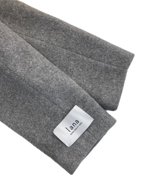 JOURNAL STANDARD relume（ジャーナルスタンダード レリューム）JOURNAL STANDARD relume (ジャーナルスタンダード レリューム) LANA WOOL 140 ビーバーノーカラーコート グレー サイズ:36の古着・服飾アイテム