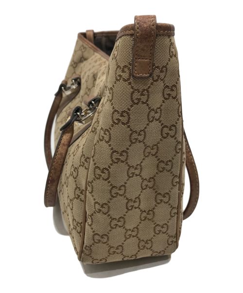GUCCI（グッチ）GUCCI (グッチ) GGキャンバス ハンドバッグ ベージュの古着・服飾アイテム