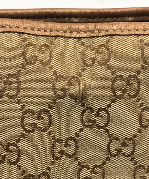 GUCCI（グッチ）GUCCI (グッチ) GGキャンバス ハンドバッグ ベージュの古着・服飾アイテム