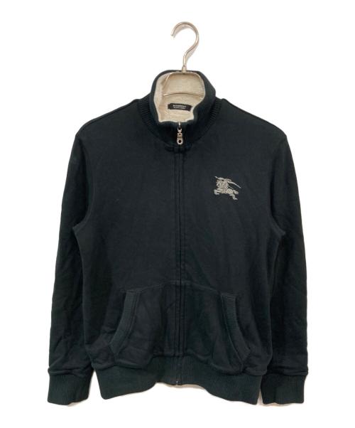 BURBERRY BLACK LABEL（バーバリーブラックレーベル）BURBERRY BLACK LABEL (バーバリーブラックレーベル) ハイネックフリースライナースウェットジャケット ブラック サイズ:SIZE Mの古着・服飾アイテム