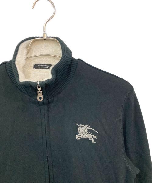 BURBERRY BLACK LABEL（バーバリーブラックレーベル）BURBERRY BLACK LABEL (バーバリーブラックレーベル) ハイネックフリースライナースウェットジャケット ブラック サイズ:SIZE Mの古着・服飾アイテム