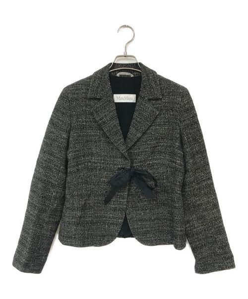 MaxMara（マックスマーラ）MaxMara (マックスマーラ) ツィードスーツ グレー サイズ:38の古着・服飾アイテム