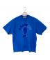A BATHING APE（ア ベイシング エイプ）の古着「GARMENT DYE COLLEGE RELAXED FIT TEE」｜ブルー