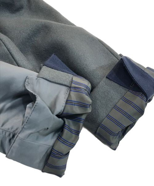 sacai（サカイ）sacai (サカイ) Wool Melton Coat グレー サイズ:2の古着・服飾アイテム