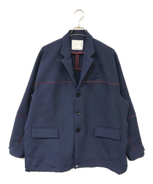 sacai（サカイ）sacai (サカイ) Technical Jersey Jacket ネイビー サイズ:3の古着・服飾アイテム
