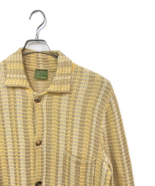 LARDINI（ラルディーニ）LARDINI (ラルディーニ) ニットジャケット イエロー サイズ:SIZE Mの古着・服飾アイテム