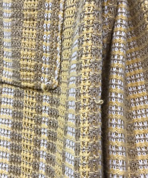 LARDINI（ラルディーニ）LARDINI (ラルディーニ) ニットジャケット イエロー サイズ:SIZE Mの古着・服飾アイテム