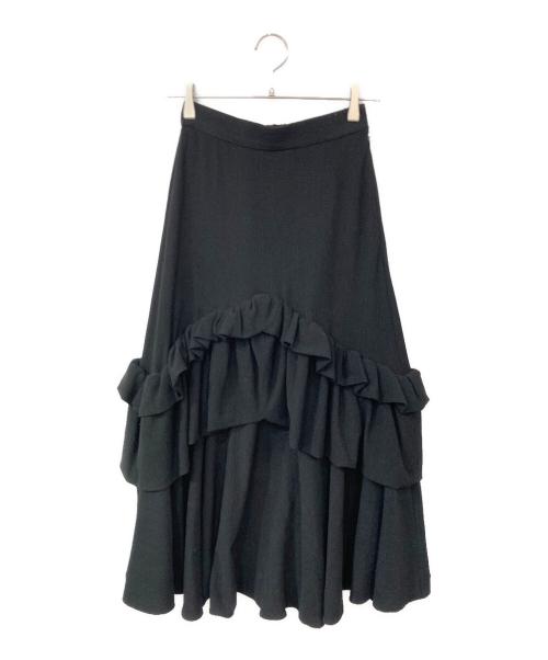 Ameri（アメリ）Ameri (アメリ) CREPE VOLUME GATHER SKIRT/クレープボリュームギャザースカート ブラック サイズ:SIZE Sの古着・服飾アイテム