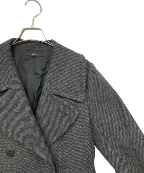 L'EQUIPE（レキップ）L'EQUIPE (レキップ) チェスターコート ブラック サイズ:SIZE 38の古着・服飾アイテム