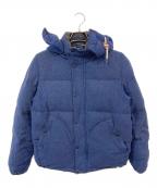stussyステューシー）の古着「ウールフード付きダウンジャケット」｜ネイビー