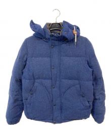 stussy（ステューシー）の古着「ウールフード付きダウンジャケット」｜ネイビー