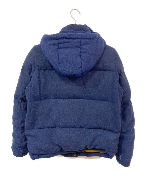 stussy（ステューシー）stussy (ステューシー) ウールフード付きダウンジャケット ネイビー サイズ:SIZE Sの古着・服飾アイテム