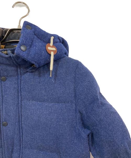 stussy（ステューシー）stussy (ステューシー) ウールフード付きダウンジャケット ネイビー サイズ:SIZE Sの古着・服飾アイテム