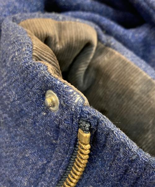 stussy（ステューシー）stussy (ステューシー) ウールフード付きダウンジャケット ネイビー サイズ:SIZE Sの古着・服飾アイテム