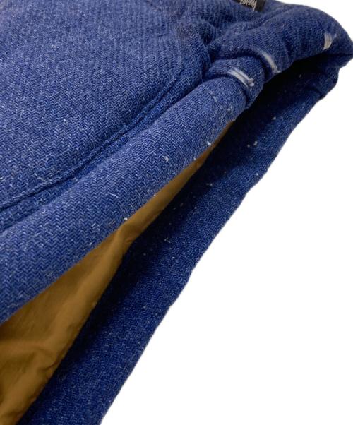 stussy（ステューシー）stussy (ステューシー) ウールフード付きダウンジャケット ネイビー サイズ:SIZE Sの古着・服飾アイテム