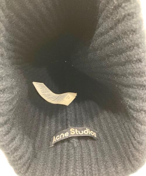 Acne studios（アクネ ストゥディオズ）ACNE STUDIOS (アクネ ストゥディオズ) ニット帽 ブラックの古着・服飾アイテム