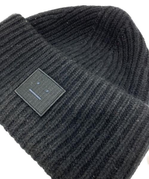 Acne studios（アクネ ストゥディオズ）ACNE STUDIOS (アクネ ストゥディオズ) ニット帽 ブラックの古着・服飾アイテム