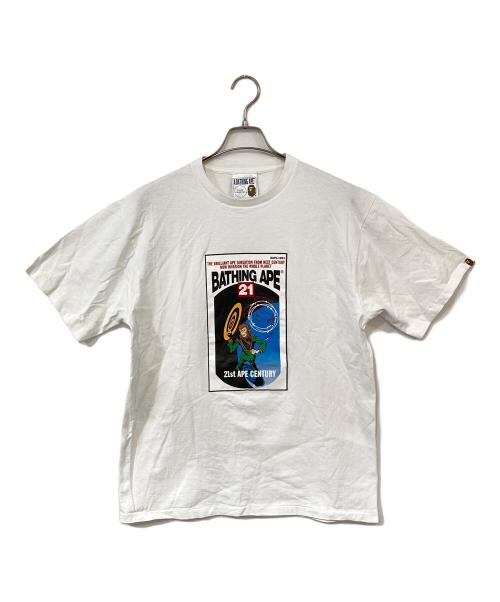 BAPE BY A BATHING APE（ベイプバイアベイシングエイプ）BAPE BY A BATHING APE (ベイプバイアベイシングエイプ) プリントTシャツ ホワイト サイズ:XLの古着・服飾アイテム