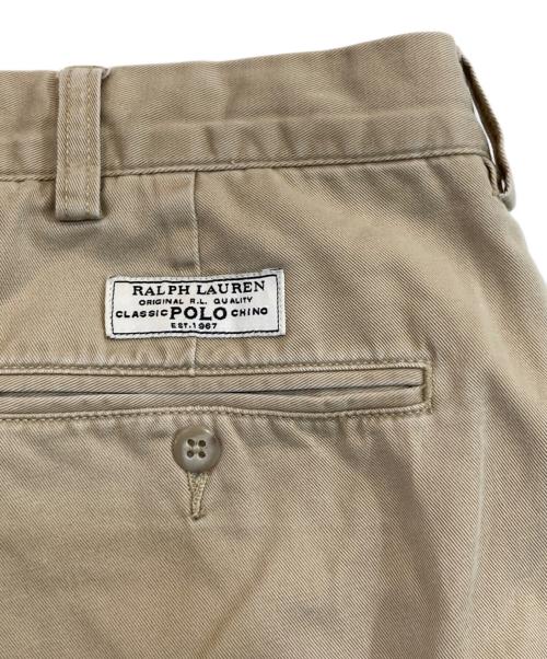 POLO RALPH LAUREN（ポロ・ラルフローレン）POLO RALPH LAUREN (ポロ・ラルフローレン) ツータックパンツ ベージュ サイズ:SIZE 38の古着・服飾アイテム