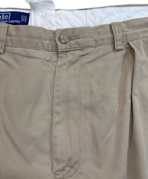 POLO RALPH LAUREN（ポロ・ラルフローレン）POLO RALPH LAUREN (ポロ・ラルフローレン) ツータックパンツ ベージュ サイズ:SIZE 38の古着・服飾アイテム