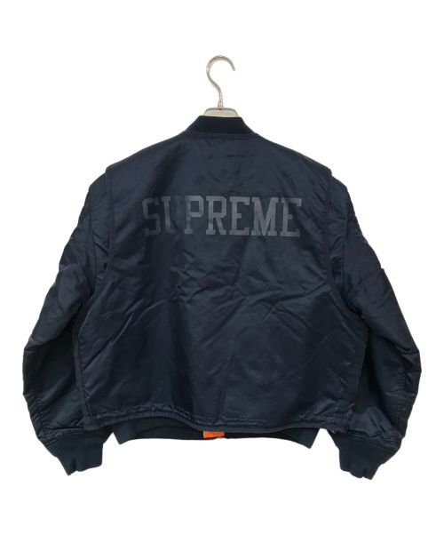SUPREME（シュプリーム）Supreme (シュプリーム) 2-in-1 MA-1 + Vest ネイビー サイズ:Mの古着・服飾アイテム