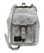 glambグラム）の古着「Snap Lock Sacoche Bag/スナップロックサコッシュバッグ」｜シルバー