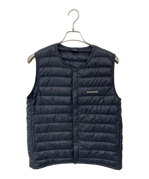 mont-bell（モンベル）mont-bell (モンベル) スペリオダウン ラウンドネックベス ブラック サイズ:Sの古着・服飾アイテム