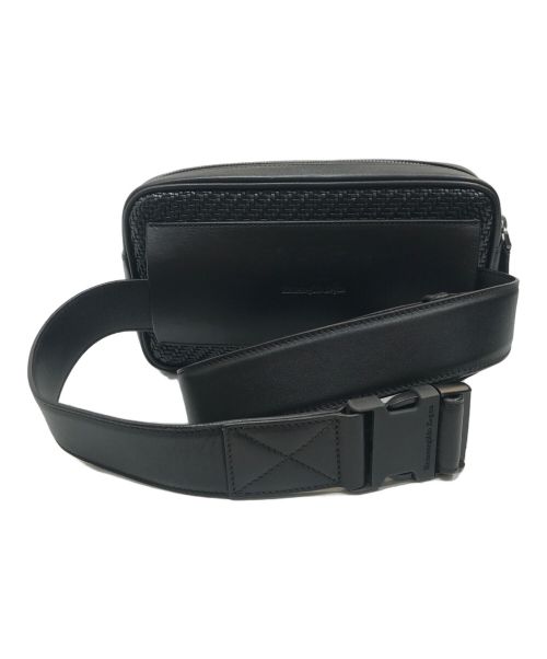 ERMENEGILDO ZEGNA（エルメネジルド・ゼニア）Ermenegildo Zegna (エルメネジルド・ゼニア) ウエストバッグ ブラックの古着・服飾アイテム