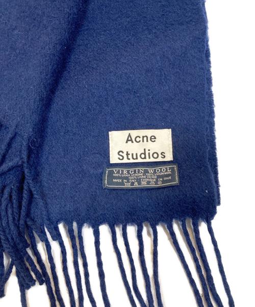 Acne studios（アクネ ストゥディオズ）ACNE STUDIOS (アクネ ストゥディオズ) 大判ストール ネイビーの古着・服飾アイテム