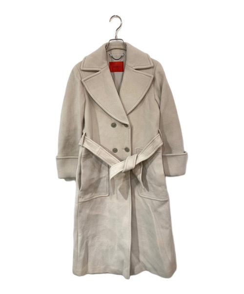 MAX&Co.（マックスアンドコー）MAX&Co. (マックスアンドコー) ビッグカラーチェスターコート アイボリー サイズ:36の古着・服飾アイテム