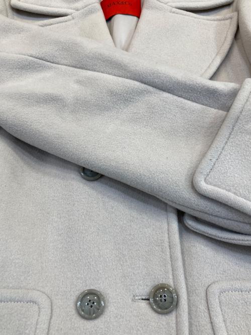 MAX&Co.（マックスアンドコー）MAX&Co. (マックスアンドコー) ビッグカラーチェスターコート アイボリー サイズ:36の古着・服飾アイテム