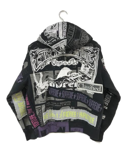 SUPREME（シュプリーム）Supreme (シュプリーム) Collage Zip Up Hooded Sweatshirt パープル サイズ:Sの古着・服飾アイテム