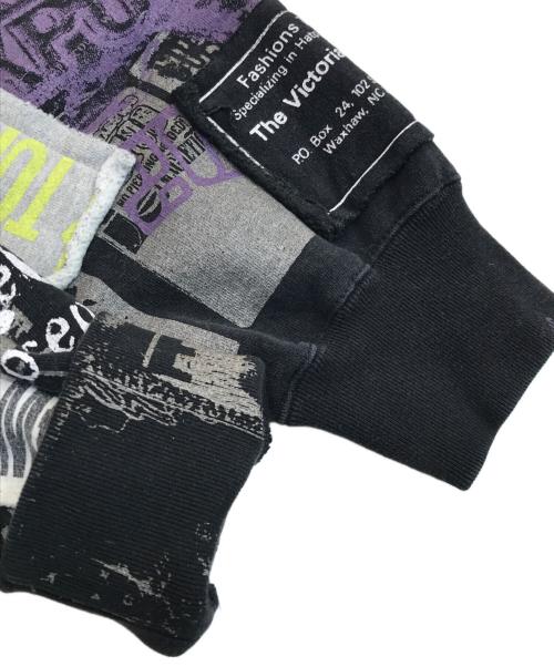 SUPREME（シュプリーム）Supreme (シュプリーム) Collage Zip Up Hooded Sweatshirt パープル サイズ:Sの古着・服飾アイテム