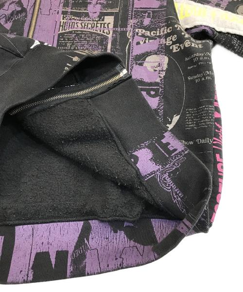 SUPREME（シュプリーム）Supreme (シュプリーム) Collage Zip Up Hooded Sweatshirt パープル サイズ:Sの古着・服飾アイテム