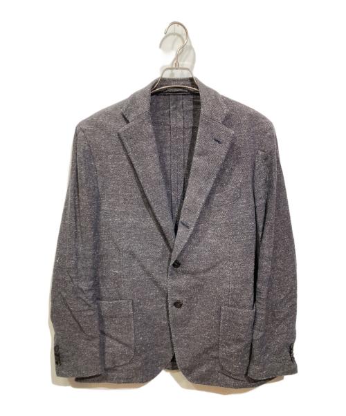 LARDINI（ラルディーニ）LARDINI (ラルディーニ) ウールシルク混3Bジャケット グレー サイズ:52の古着・服飾アイテム
