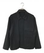 MARGARET HOWELLマーガレットハウエル）の古着「WOOL CASHMERE FLANNEL」｜ブラック