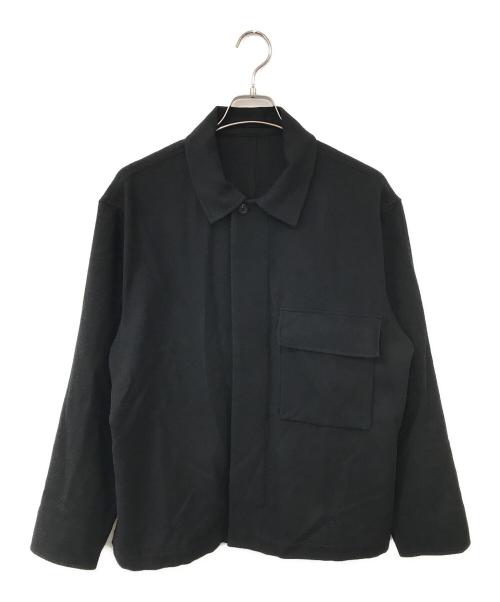 MARGARET HOWELL（マーガレットハウエル）MARGARET HOWELL (マーガレットハウエル) WOOL CASHMERE FLANNEL ブラック サイズ:Lの古着・服飾アイテム