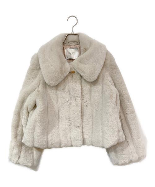 HER LIP TO（ハーリップトゥ）HER LIP TO (ハーリップトゥ) Winter Love Faux Fur Coat/ウィンターラブフェイクファーコート アイボリー サイズ:SIZE Mの古着・服飾アイテム