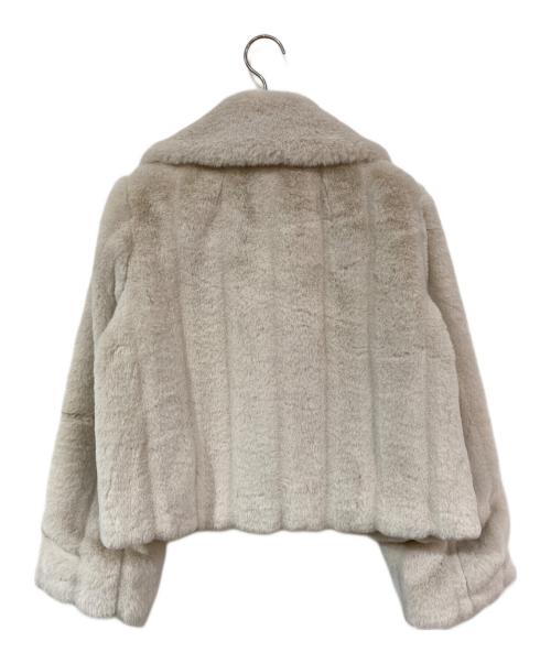 HER LIP TO（ハーリップトゥ）HER LIP TO (ハーリップトゥ) Winter Love Faux Fur Coat/ウィンターラブフェイクファーコート アイボリー サイズ:SIZE Mの古着・服飾アイテム